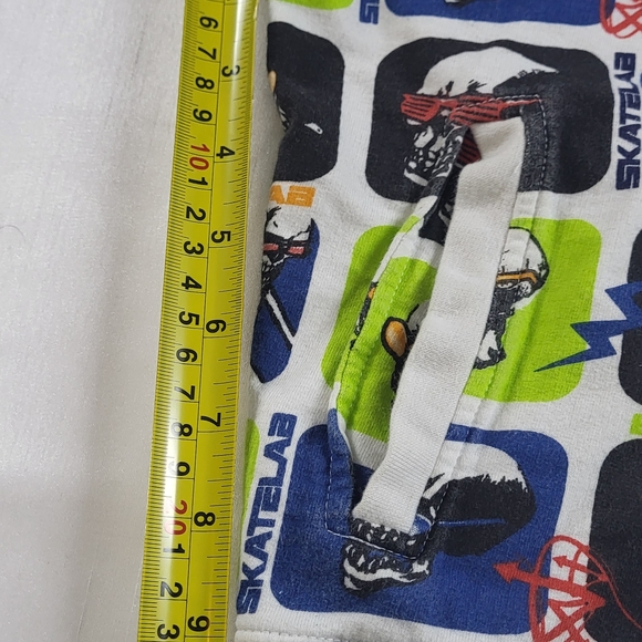 Kids Skulls Graphic Zip Hoodie in White,Pockets Sz M - Picture 10 of 13